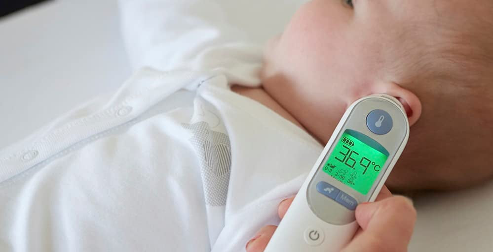 👉 Infrarot Ohrthermometer – Mit Age-Precision-Technologie, farbcodiertem Digitaldisplay, ideal für Babys & Kinder