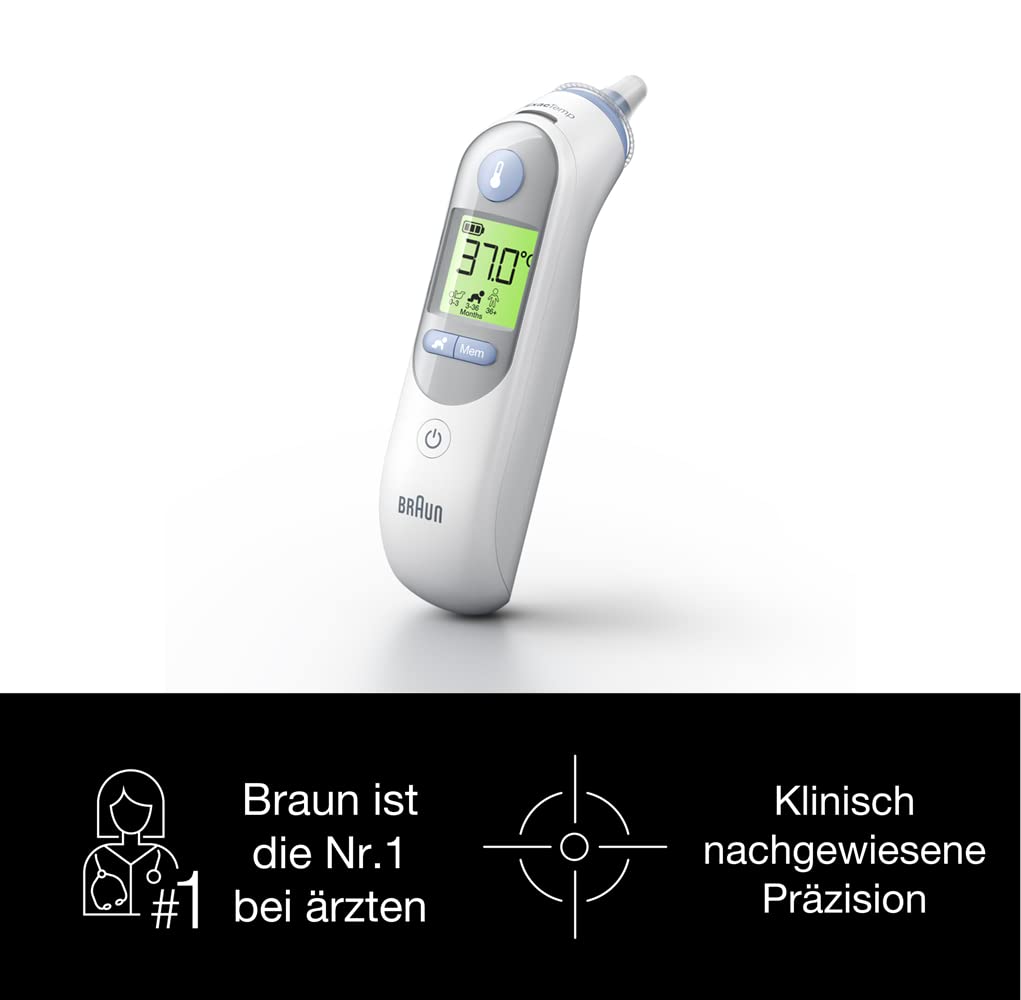 👉 Infrarot Ohrthermometer – Mit Age-Precision-Technologie, farbcodiertem Digitaldisplay, ideal für Babys & Kinder