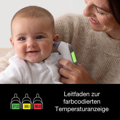 👉 Infrarot Ohrthermometer – Mit Age-Precision-Technologie, farbcodiertem Digitaldisplay, ideal für Babys & Kinder